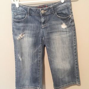 Elle Distressed Denim Shorts